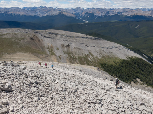 Hikers on Moose Mountain