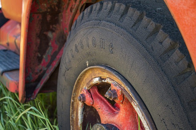 Old truck tire
