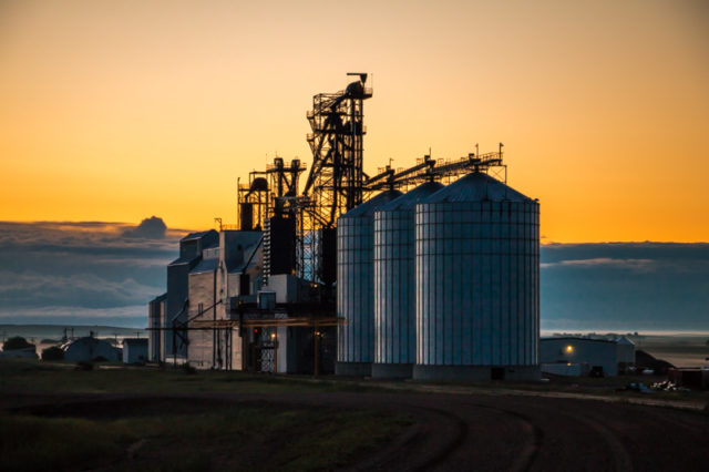 Grain Elevator in Marengo Saskatchewan
