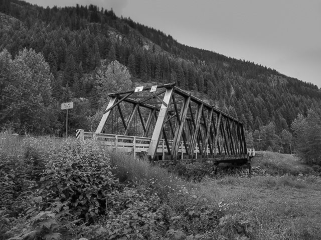 Salmo BC Wood Truss Bridge