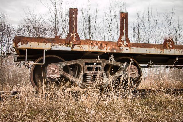 Rail car that's abandoned