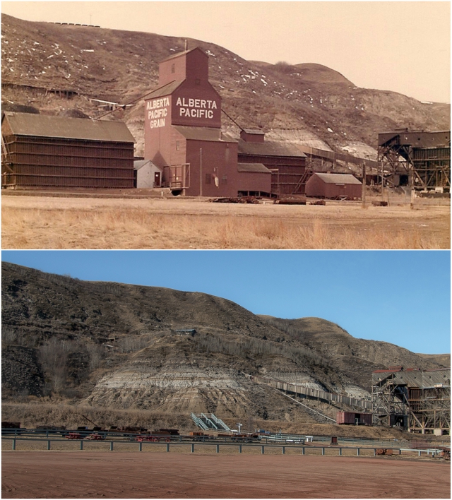 East Coulee then and now
