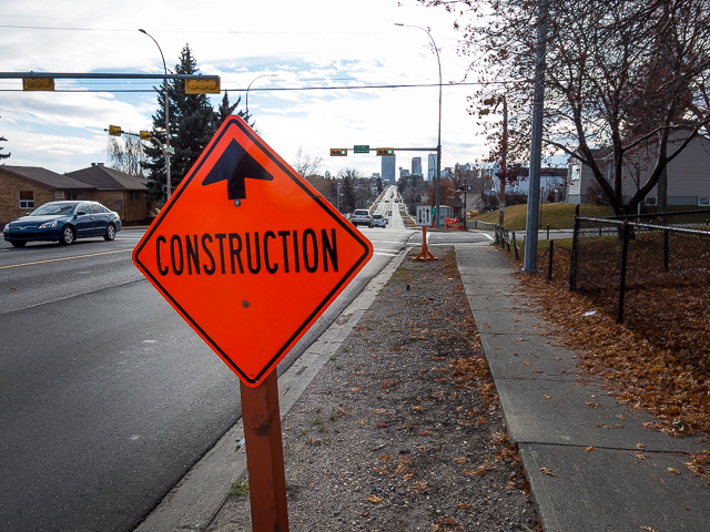 Calgary Construction Sign