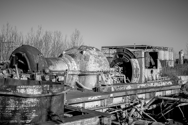 Industrial Turbine Abandoned