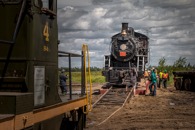 Steam Locomotive on a Trailer