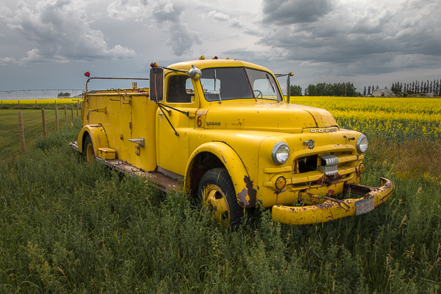 Old Fire Truck Alberta