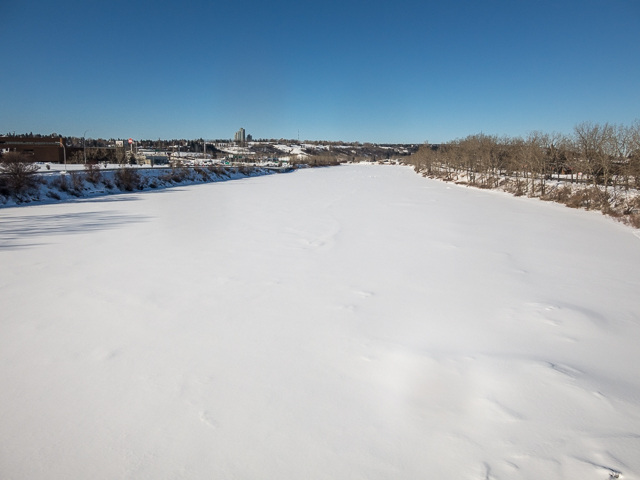 Frozen Bow River Calgary
