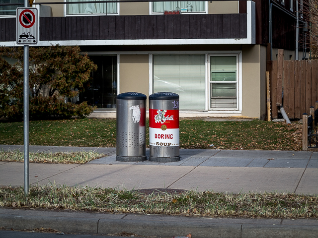Campbell's Soup Garbage Can