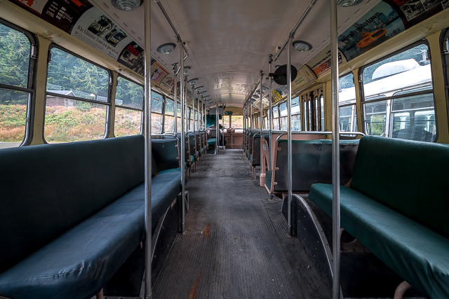 Sandon BC Trolleybus Interior