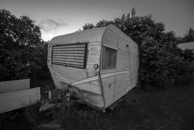 Old Small Camping Trailer