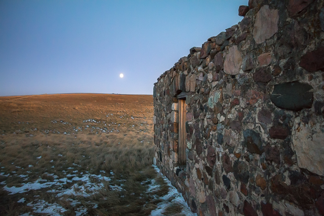 Abandoned Stone Barn Alberta
