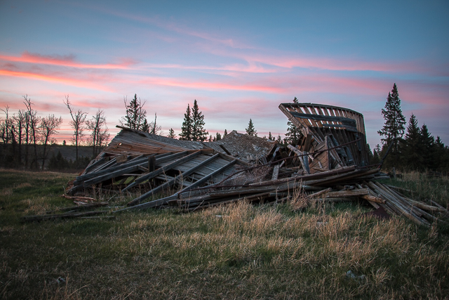 Fallen Down Barn Alberta
