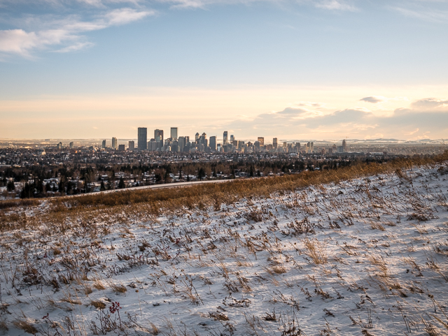 Nose Hill Calgary Skyline