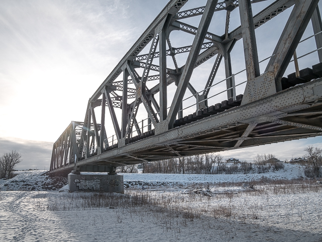 Okotoks Alberta Train Bridge