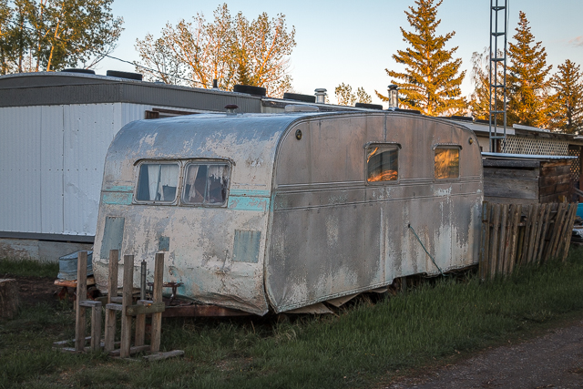 Old Camping Trailer Alberta