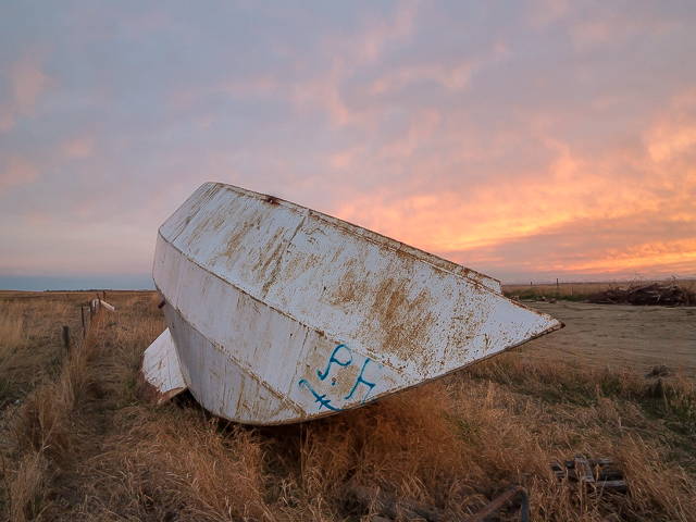 Abandoned Sailboat Alberta