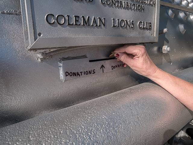 Coleman Locomotive Piggy Bank
