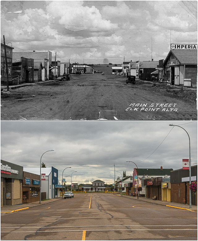 Elk Point AB Then & Now