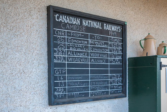 Camrose Station Schedule