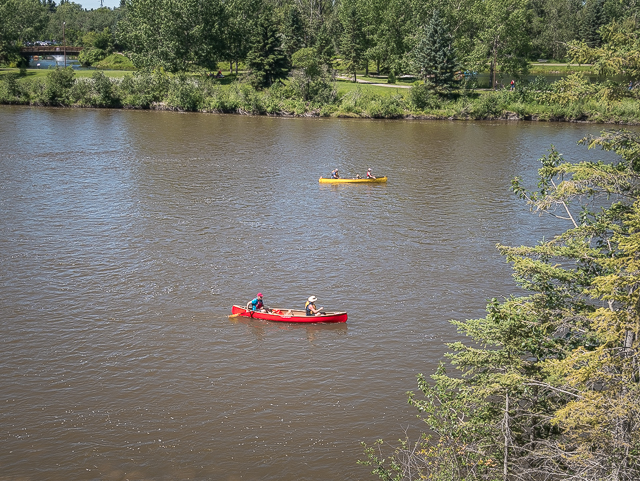 Paddlers Red Deer River