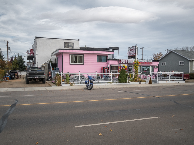 Pink Motel Disdbury Alberta