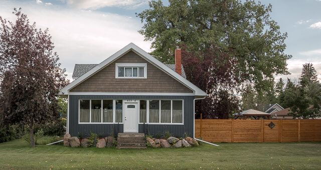 Residential Street in Bassano Alberta
