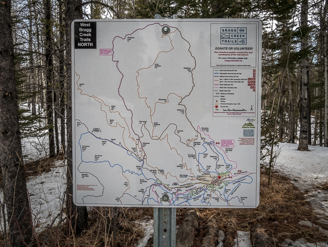 West Bragg Creek Trails Map