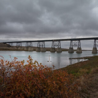 CPR Bow River Bridge (Abandoned) Abandoned Deck Plate Bridge