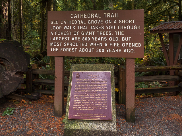 Cathedral Grove Plaque