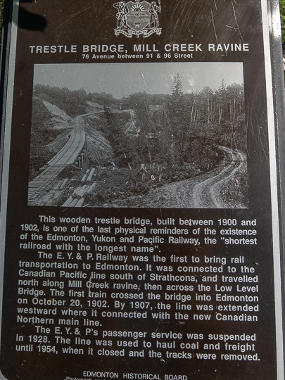 Mill Creek Trestle Edmonton