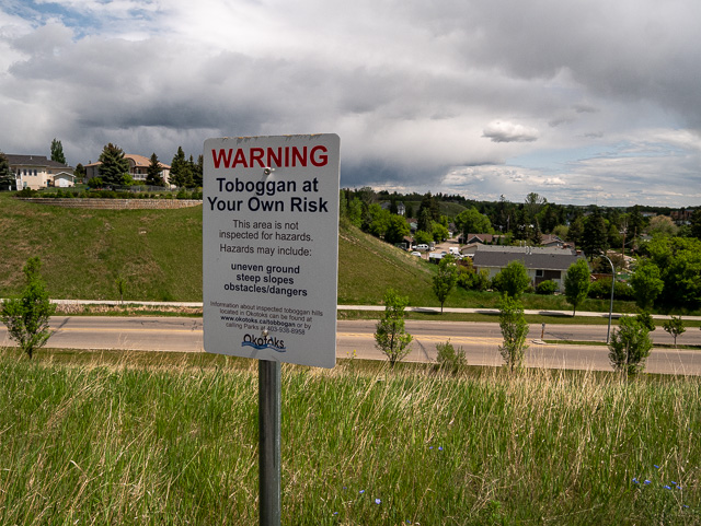 No Tobogganing Okotoks