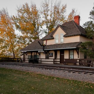 Rowley Alberta early 1990s & 2025 Rowley Alberta Train Station