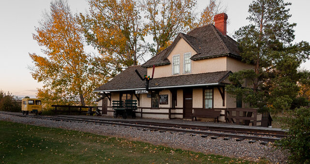 Rowley Alberta Train Station