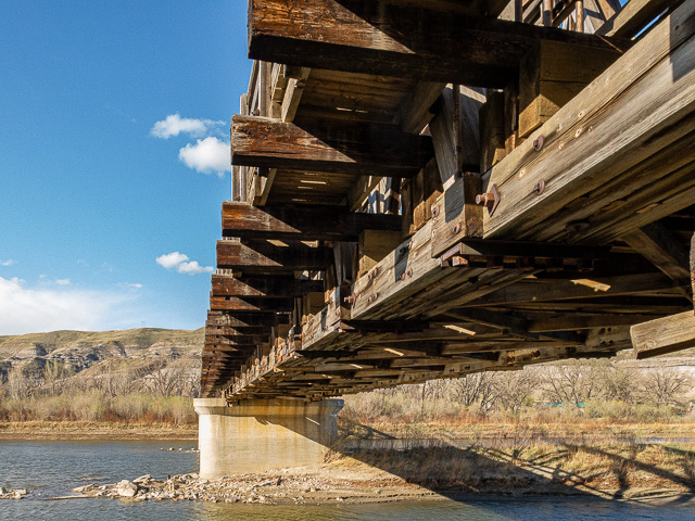 East Coulee Wood Railway Bridge
